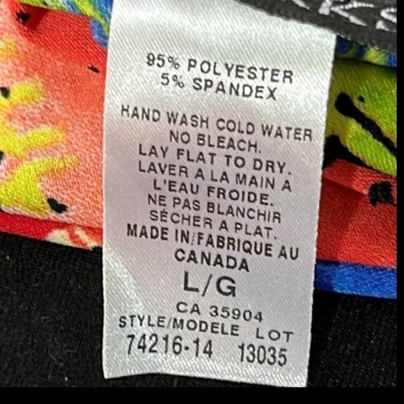 Soft Works Montreal Maxi Skirt Women’s Large Abstract  Artsy Print Stretch NWT - Picture 6 of 7